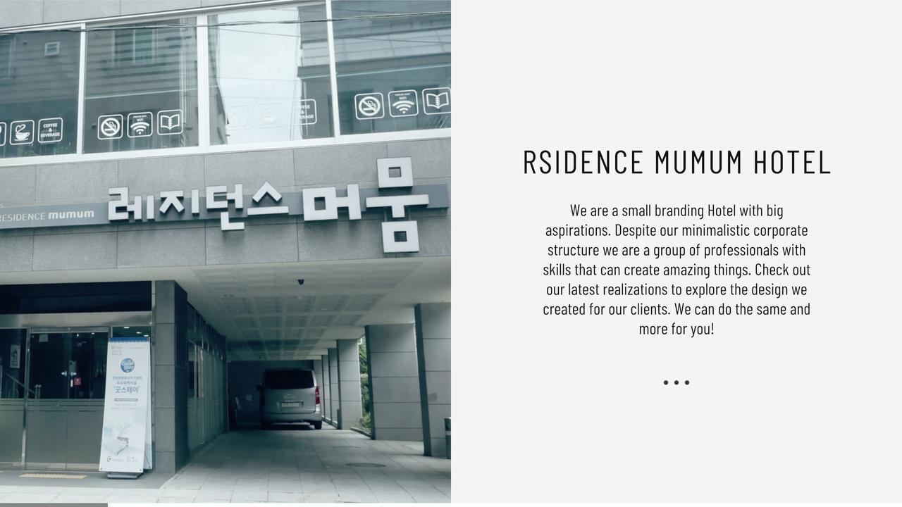 ซอมยอน เรสซิเดนซ์ มูมุม โฮเต็ล Hotel ปูซาน ภายนอก รูปภาพ